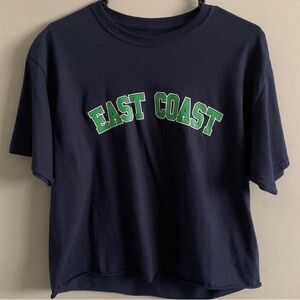East Coast Short Sleeve Crop Top